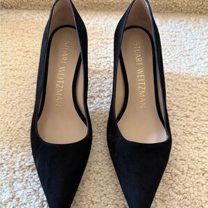 Stuart Weitzman Black Suede Heels